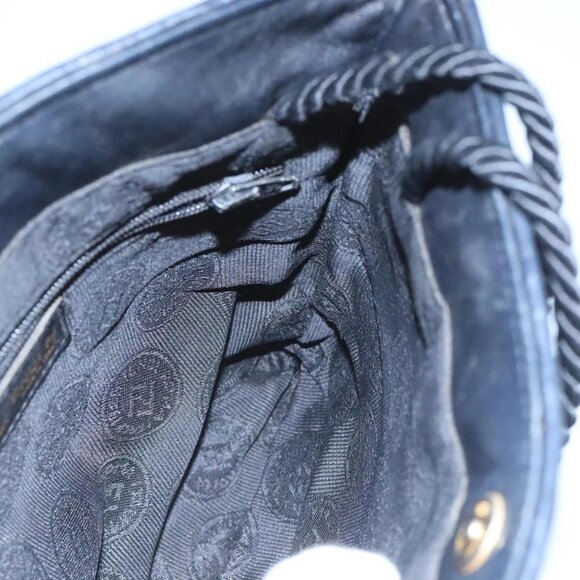FENDI Shoulder Bag Leather Black Auth ti2515 - Picture 14 of 16